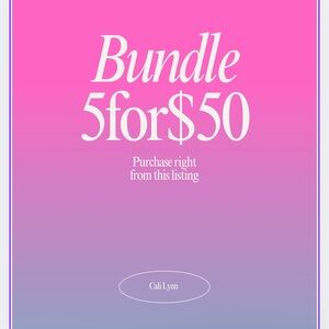 BUNDLE 5For$50
